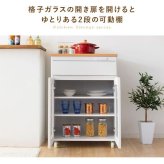 食器棚 キッチン収納 キッチンカウンター カウンター 天板 棚 大容量 作業台 レンジラック ナチュラル カントリー キッチンラック レンジ台 引き出し収納 台所収納 フレンチカントリー キャビネット Semplice［センプリチェ］ 新生活