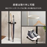 ラック 突っ張り ポール 突っ張り棒＆パーツ ５点セット 丸型 ハンガー 天井高さ187～264cm 天井突っ張り つっぱり 突っ張り式 ディスプレイ おしゃれ スリム コンパクト 新生活