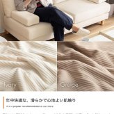 2.5人掛けソファ 2人掛け ソファ 幅160 ベージュ 取り外し 肘掛け 2人掛けソファ 3人掛けソファ ソファ ソファーベッド ローソファ フロアソファ リビングソファ アームレス クッション 2P 3P ごろ寝 1LDK リビング ダイニング 1K ワンルーム 3人掛け ソファ