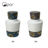 九谷焼 アロマディフューザー フレグランスセット Sサイズ Qpor キュポーレ 黒粒 青粒 アロマ オイル 香水 陶器 おしゃれ 和モダン インテリア 癒し リラックス 夏ギフト 新築祝い 引っ越し祝い 誕生日 父の日 母の日 敬老の日 ギフト プレゼント 日本製