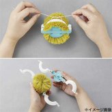 クロバー スーパーポンポンメーカー ミニ 58-792 Clover 手芸 ぽんぽん 毛糸 簡単 ハンドメイド マスコット アクセサリー キーホルダー ストラップ 子供 工作 自由研究 道具 ツール