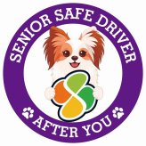 カーサイン 高齢者マーク SENIOR SAFE DRIVER ファレーヌ ステッカー シール 直径13cm 肉球 日本製 車