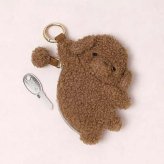 ポーチ ぬいぐるみキーホルダー もこもこ アニマル ポーチ もふもふ アニマル ミニポーチ カラビナ ぬいぐるみ 小物入れ アクセサリーケース ふわふわ ファー 可愛い レディース 小銭入れ 刺繍 猫 トイプードル シーズー ヒョウ コインケース バッグチャーム