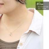 ゴールド ネックレス 14金 K14 14K イエローゴールド ネックレス チェーンのみ カットあずきチェーン 太さ約0.9mm k14 14k ハワイアンジュエリー ネックレス メンズ レディース 誕生日 プレゼント ハロウィン 【品番：CH123-Y】