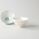 丸紋うさぎ 飯碗ペア 陶器 美濃焼 やきものの里から、暮らしを贈ります。　ギフト 食器 セット テーブルウェア