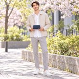 LANVINenBlue ランバンオンブルー ロングウォレット 財布 ウォレット アドニス 長財布  メンズ 普段使い 牛革 レザー