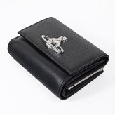 ヴィヴィアンウエストウッド Vivienne Westwood 三つ折り財布 コンパクト がま口小銭入れ付き ウォレット レディース ブラック 5107005HW L00F7 N401 折財布 送別会 誕生日 お中元 結婚祝い 結婚式 彼氏 息子 夫 男性 彼女 妻 女性 財布 高級 父の日 母の日【スペシャルラッピング660円(別売り)】 即日発送ファッション小物 ホワイトデー