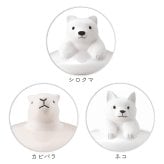 水に浸かった姿がかわいい 電気を使わないアニマル加湿器 気化式 エコ ドーム型 動物 シロクマ ネコ カピパラ リラックス 加湿 日本製 寝室 デスク ギフト プレゼント 無料ラッピング 女性 男性 母の日 クリスマス 誕生日 メッセージカード