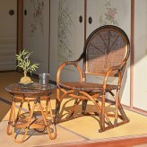 チェア 椅子 ラタン 籐 木製 パーソナル ハンドメイド スツール アジアン ナチュラル ジャパニーズ レトロ クラシック おしゃれ 手作り 和風 軽い 高級感 職人 リビング 縁側 籐家具 新生活