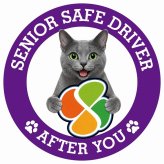 カーサイン 高齢者マーク SENIOR SAFE DRIVER コラット ステッカー シール 直径13cm 肉球 日本製 車