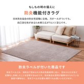 ラグ カーペット 国産高機能 ララ 約130×190cm 防ダニ 抗菌 防臭 防音 防炎 制電 日本製 ナイロン 無地