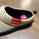 レディース 【履くホカロン サボサンダル】コーデュロイ調 中綿入り スリッパ クロッグシューズ ルームシューズ ワンマイル 外履き 内外兼用 暖かい 秋冬 ゴムソール S M L 母の日 敬老の日 クリスマス 誕生日 プレゼント ラッピング