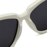 マックスマーラ Max Mara サングラス グローバルフィット UVカット アイウェア キャットアイ フォックス MM0161/S 21A 52 メンズ レディース ユニセックス オフホワイト+ダークグレー 海外正規品