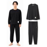 リカバリーウェア｜深く眠るための機能性パジャマ PRIME SLEEP 血行促進 冷え対策 上下セットアップ 送料無料 メンズ 男性用 ルームウェア 長袖 部屋着 おしゃれ 睡眠 眠り ギフト プレゼント ブラック グレー M L Hotel Calm ペアパジャマ 誕生日 プレゼント 父の日 敬老の日 誕生日 出産祝い 結婚祝い バレンタインデー 新生活