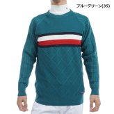 トミーヒルフィガー ゴルフ メンズ シグネチャーストライプ クルーネックセーター TOMMY HILFIGER GOLF THMA473 秋冬モデル お誕生日祝い お祝い 記念品 お父さん 父の日 彼氏 男性 30代 40代 50代 60代  還暦祝い 敬老の日 人気プレゼント プレゼント