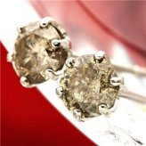 プラチナ ダイヤモンド ピアス Pt900 0.5ct ブラウンダイヤ 一粒 ダイヤピアス スタッドピアス シャンパンカラー 天然ダイヤモンド レディース ジュエリー アクセサリー ギフト プレゼント ラッピング 記念日 誕生日