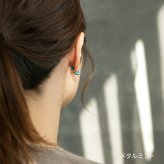 ピアス チタン フープ ハーフ 小さめ 純チタン 幅3mm×直径10mm 全8色 アレルギー対応 医療用 日本製 おすすめ メンズ レディース 片耳 1個 かわいい カラフル