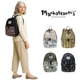 【Manhattaner's】71-2471 リュックサック リュック かばん バッグ マンハッタナーズ ブラック ベージュ レディース おしゃれ 可愛い かわいい 個性的 使いやすい 普段使い 日常使い 母の日