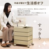 360回転ワゴン 4段 RELS0336 キャスター付きワゴン リビング収納 韓国スタイル ポップ 角型 プラスチック キッチンワゴン トロリー ワゴンラック幅49.5cm 奥行39.5cm 高さ60cm 新生活