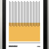 日本製 バウハウス BAUHAUS ミッドセンチュリー A3 サイズ ポスター アート おしゃれ 絵画 インテリア 北欧 イラスト マット紙 艶消し アートパネル 額 フレーム デザイン 壁掛け ギフト 新築祝い ディスプレイ  速達 送料無料