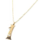 ナンバー ネックレス ダイヤモンド 0.01ct K18 ゴールド 数字 ペンダント 1粒 ダイヤ ネックレス レディース メンズ シンプル 華奢 18金 アクセサリー ジュエリー 記念日 誕生日 プレゼント