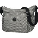 キプリング ショルダーバッグ レディース ブランド Kipling ガブ S PE+ ロゴ ワンポイント 総柄 ストライプ KI8039-4SY Diagonal Jacquard 黒