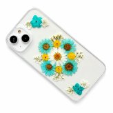 【ほぼ全機種対応スマホケース❁】押し花スマホケース NO.517（ブルー）（着日指定不可） 押し花＆レジン iPhone/Xperia/AQUOS/Galaxy他