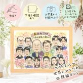 プレゼント 似顔絵 結婚記念日 手描き ギフト 名入れ 贈り物 結婚記念日 金婚式 周年記念 結婚10周年 結婚30周年 記念日 お祝い 大人数 家族 夫婦 お母さん お父さん 両親 名入れ 下書き確認 修正無料 一生もの 宝物 似てる サプライズ 結婚記念日 感謝 記念 思い出 披露宴 同窓会 ウェディングギフト 初任給 感謝の品 闘病中の方への励まし 百寿祝い