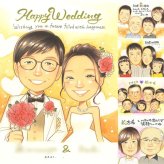 結婚式の記念に、似顔絵でお祝いに花を添えませんか。修正無料で、納得しながら進められます。 似顔絵 プレゼント 結婚祝い ギフト 手描き 名入れ 贈り物 結婚式 ウェディング 記念 婚礼 ブライダル 新郎 カップル 両親 新婦 修正無料 下書き確認 名入れ 宝物 かわいい サプライズ そっくり ウェディング 一生もの 結婚式 思い出 百寿祝い 喜寿祝い 感謝の品 お祝い返し カラフル