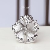 ハワイアンジュエリー ピアス ハワイアン ピアス ハイビスカス 花 10mm シルバー925 ロジウムコーティング フック キャッチ メール便 彼女 妻 女性 レディース 誕生日 プレゼント ハロウィン 【品番：SE60408】