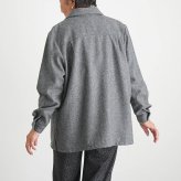 シニアファッション レディース 80代 70代 60代 90代 秋冬 あったか ウール混 あったか 背裏付き 羽織りシャツ おばあちゃん 服 誕生日 プレゼント 婦人服 女性 ハイミセス ミセス 祖母 お年寄り 老人 高齢者（csz-ft4-4-155）