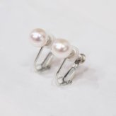 ［pearl595］6mm - 6.5mm ピアス あこや真珠 熊本 天草 本真珠 シンプル イヤリング 直結タイプ