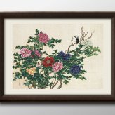 日本製 岡本秋暉 花 フラワー A3 サイズ ポスター アート おしゃれ 絵画 インテリア 北欧 イラスト マット紙 艶消し アートパネル 額 フレーム デザイン 壁掛け ギフト 新築祝い ディスプレイ  速達 送料無料