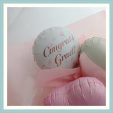 【Congrats】【バルーンブーケ】【メッセージバルーン入り】【選べる2色】かわいいハートバルーン入り 3980円以上送料無料 同梱OK  |  ミニブーケ バルーンミニブーケ バルーン入りミニブーケ 花束 バルーン花束 バルーン入り花束 バルーン入りブーケ お祝い 誕生日 合格祝い 卒業祝い 入学祝い 送別 プチギフト