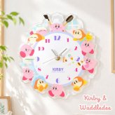 星のカービィ 時計 壁掛け 掛け時計 かわいい キャラクター 壁掛け時計 アクリル ウォールクロック クリア 透明 女子 男子 子供部屋 寝室 リビング 女の子 男の子 子供 キッズ 大人 インテリア カービィ グッズ 雑貨 引っ越し祝い 新生活 お祝い 誕生日 プレゼント ギフト