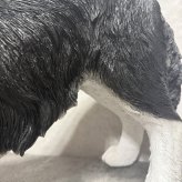 犬 置物 大きい じゃれるボーダーコリー 特大 横幅63cm woobia ウービア かわいい おしゃれ ガーデン インテリア オブジェ 巨大 可愛い プレゼント 北欧 玄関 雑貨 動物 モダン 面白い 庭 ギフト 屋外 家 リアル 玄関先 ガーデンオーナメント