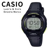 箱なし カシオ 腕時計 レディース キッズ 子供 ブラック 黒 デジタル 海外モデル 逆輸入 10年電池 50m防水 LEDライト 小さめ 軽量 学生 スポーツ 入学祝い 誕生日 プレゼント ギフト CASIO 成人 卒業 入学