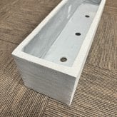 植木鉢 おしゃれ 大型 幅80cm 高さ18.5cm 鉢カバー KONTON コントン リオ スリムロー 長方形 横長 四角 ファイバーセメント セメント 屋外 室内 高級 北欧 モダン ナチュラル 観葉植物用 サボテン 多肉植物 特大 玄関 プランター グレー