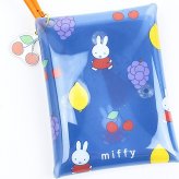 ミッフィー miffy クリアマルチポーチ ブルー カラフルサガラ