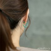ピアス チタン フープ ハーフ 大きめ 純チタン 幅3mm×直径20mm 全8色 アレルギー対応 医療用 日本製 おすすめ メンズ レディース 片耳 1個 かわいい カラフル