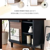 ラック ディスプレイ 幅 60 2段 扉付き キャビネット 本棚 引き戸 北欧 リビング収納 脚付き 新生活