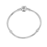 ボックス・ショッパー付 PANDORA(パンドラ) ★ Barrel Clasp Snake Chain Bracelet ★バレルクラスプ スネークチェーン ブレスレット★  チャーム ブレスレット カスタマイズ アクセサリー シンプル 日常使い 誕生日 記念日 母の日 プレゼント ギフト