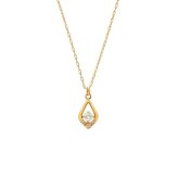 【無料ラッピング】  ヨンドシー 4℃ EAU DOUCE4℃【6月誕生石】K18 イエローゴールド ネックレス ダイヤモンド ムーンストーン レディース ブランド 正規品 新品 ギフト プレゼント 人気 おすすめ 誕生日 記念日 クリスマス 送料無料