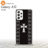 SC-53B Galaxy A52 スマホケース ソフトケース ゴシック 黒 白 メンズ レディース nk-sc53b-tp1011