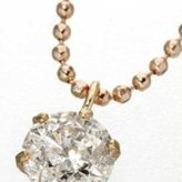 K18PG ダイヤモンドネックレス 0.4ct ピンクゴールド ペンダント 18金 1粒ダイヤ ジュエリー アクセサリー レディース 4月 誕生石 ギフト プレゼント