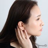 ステンレス つぶつぶ 2連イヤーカフ シンプル メタルイヤーカフ ライン 重ね付け風 ゴールド 18KGP 片耳1点 可愛い プチプラ 耳の穴不要 痛くない レディース 女性 金属アレルギー対応フェイクピアス ノンホール イヤリング