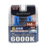 トラック用 H4 バルブ 24V スーパーブルーホワイト 6000K 明るい 高効率 ヘッドライト 大型車用 交換用 電球 ドレスアップ 2個セット BE-317