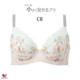 ワコール 小さく見せるブラ ブラジャー BRB453 3/4カップワイヤー DEFカップ レーシィタイプ【セール】