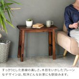 サイドテーブル 焼杉スツール風スタンド 中サイズ YT-6052Y 幅60 コンソールテーブル サイドテーブル テーブル スタンド プランター 花台 台 木製 ウッド おしゃれ 玄関 室内 リビング イ 伝統美が叶える凛とした佇まい  木目 机