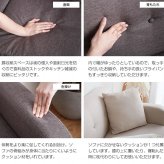 ソファ 座椅子 3人掛けカウチ 3P ー L字型 コンパクト コーナー Spica ファブリック ロー フロア 三人掛け 3人がけ リビング 北欧 おしゃれ
